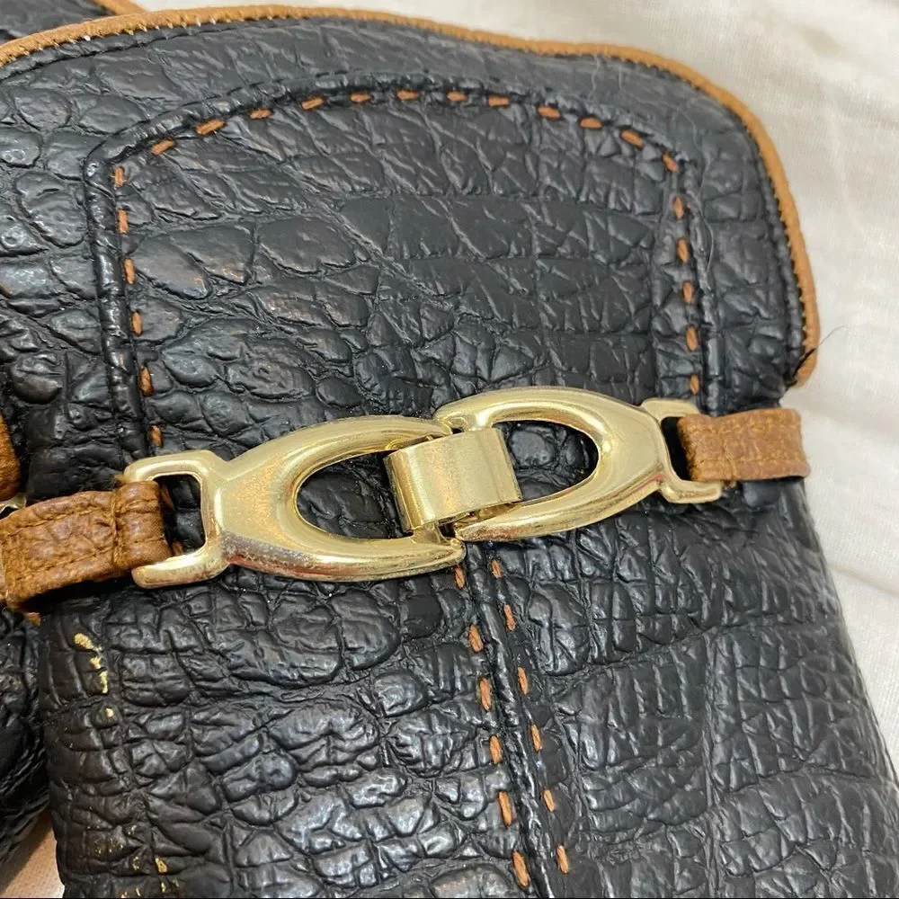 Vintage New With Tags Snuggler by Aris Black‎ Faux Leather Gloves Size Large